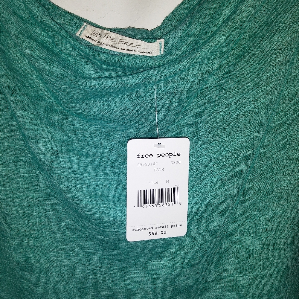 Free People Astrid Green Convertible Neck - Picture 6 of 8